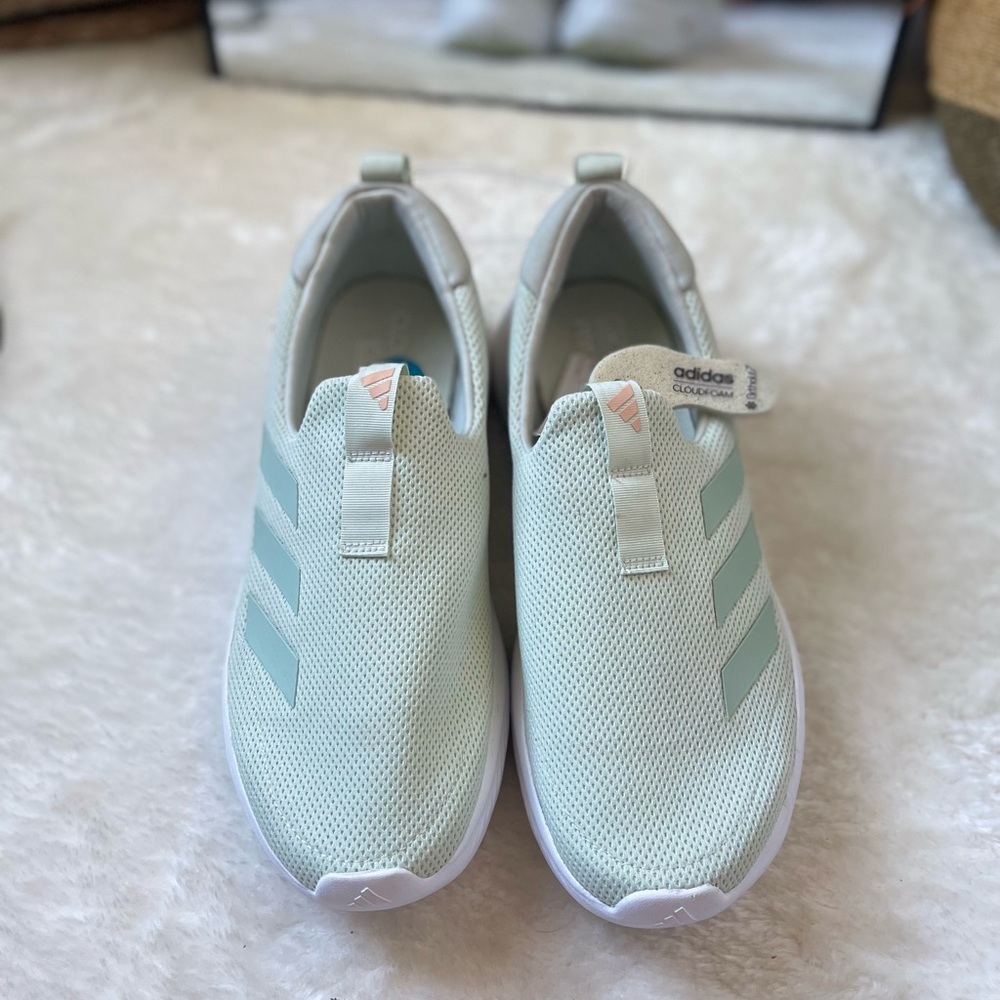 Adidas Women's Slip-On Sneakers - Mint Green